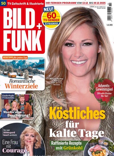 Titelbild der Ausgabe 50/2025 von Bild + Funk. Diese Zeitschrift und viele weitere Programmzeitschriften als Abo oder epaper bei United Kiosk online kaufen.
