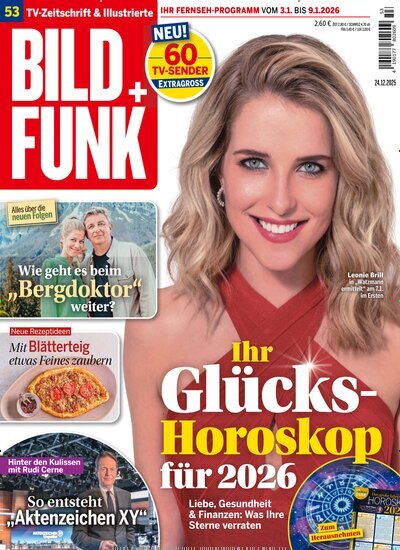 Titelbild der Ausgabe 53/2025 von Bild + Funk. Diese Zeitschrift und viele weitere Programmzeitschriften als Abo oder epaper bei United Kiosk online kaufen.
