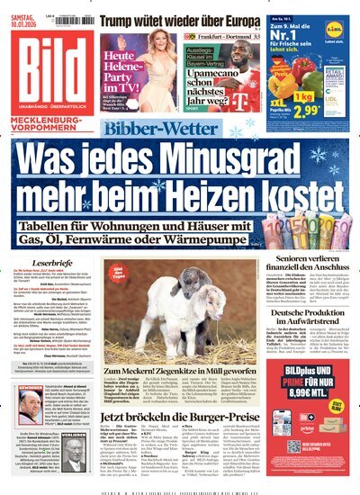Titelbild der Ausgabe 8/2026 von BILD Mecklenburg-Vorpommern. Diese Zeitschrift und viele weitere Zeitungsabos als Abo oder epaper bei United Kiosk online kaufen.