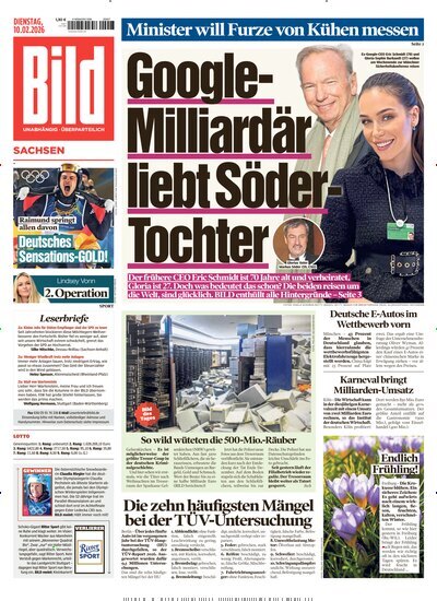 Titelbild der Ausgabe 34/2026 von BILD Sachsen. Diese Zeitschrift und viele weitere Zeitungsabos als Abo oder epaper bei United Kiosk online kaufen.