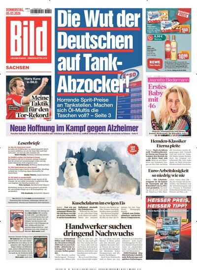 Titelbild der Ausgabe 54/2026 von BILD Sachsen. Diese Zeitschrift und viele weitere Zeitungsabos als Abo oder epaper bei United Kiosk online kaufen.