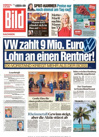 Titelbild der Ausgabe 60/2026 von BILD Sachsen. Diese Zeitschrift und viele weitere Zeitungsabos als Abo oder epaper bei United Kiosk online kaufen.
