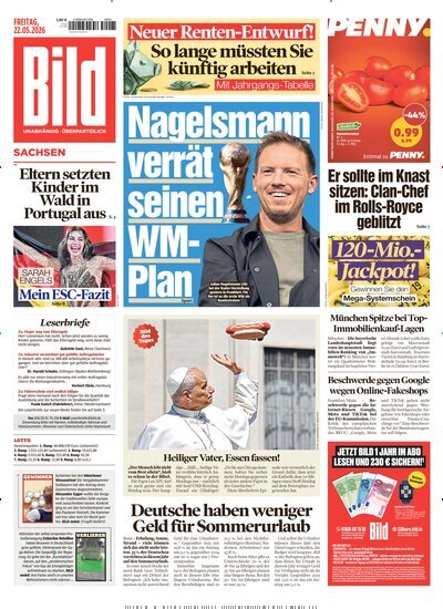 Titelbild der Ausgabe 117/2026 von BILD Sachsen. Diese Zeitschrift und viele weitere Zeitungsabos als Abo oder epaper bei United Kiosk online kaufen.