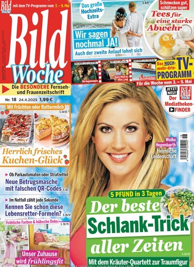 Titelbild der Ausgabe 18/2025 von Bildwoche. Diese Zeitschrift und viele weitere Programmzeitschriften als Abo oder epaper bei United Kiosk online kaufen.