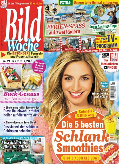 Titelbild der Ausgabe 21/2026 von Bildwoche. Diese Zeitschrift und viele weitere Programmzeitschriften als Abo oder epaper bei United Kiosk online kaufen.