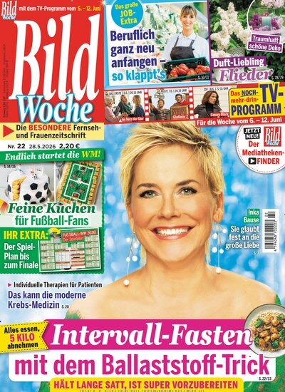 Titelbild der Ausgabe 22/2026 von Bildwoche. Diese Zeitschrift und viele weitere Programmzeitschriften als Abo oder epaper bei United Kiosk online kaufen.