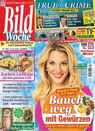 Titelbild der Ausgabe 42/2026 von Bildwoche. Diese Zeitschrift und viele weitere Programmzeitschriften als Abo oder epaper bei United Kiosk online kaufen.