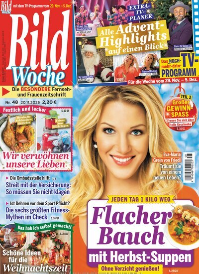 Titelbild der Ausgabe 48/2025 von Bildwoche. Diese Zeitschrift und viele weitere Programmzeitschriften als Abo oder epaper bei United Kiosk online kaufen.