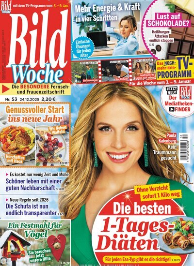Titelbild der Ausgabe 53/2025 von Bildwoche. Diese Zeitschrift und viele weitere Programmzeitschriften als Abo oder epaper bei United Kiosk online kaufen.