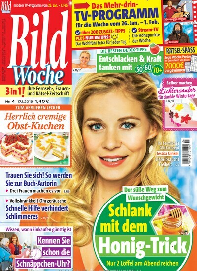 Bildwoche Kombi-Abo aktuelles Titelbild Ausgabe 4/2019 Aktuelles Titelbild von Bildwoche Kombi-Abo. Entdecken Sie jetzt die Ausgabe 4/2019. Lesen Sie gerne Programmzeitschriften? Dann empfehlen wir Ihnen Bildwoche Kombi-Abo als Kombi-Abo zum Lesen als gedruckte Ausgabe, als digitale Ausgabe im Web und als epaper per App.