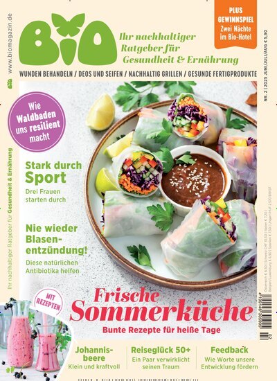 Titelbild der Ausgabe 2/2025 von BIO - Ihr nachhaltiger Ratgeber für Gesundheit & Ernährung. Diese Zeitschrift und viele weitere Elternzeitschriften und Tierzeitschriften als Abo oder epaper bei United Kiosk online kaufen.