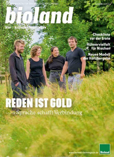 Titelbild der Ausgabe 7/2025 von bioland-Fachmagazin. Diese Zeitschrift und viele weitere Naturzeitschriften, Landwirtschaftszeitungen und Umweltmagazine als Abo oder epaper bei United Kiosk online kaufen.