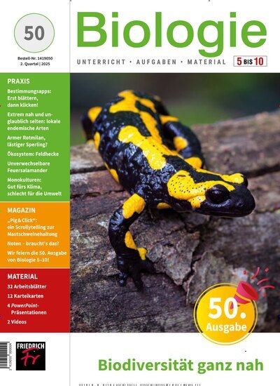 Titelbild der Ausgabe 50/2025 von Biologie 5-10. Diese Zeitschrift und viele weitere Zeitschriften für Pädagogik als Abo oder epaper bei United Kiosk online kaufen.