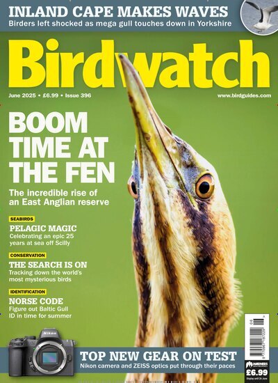 Titelbild der Ausgabe 6/2025 von Birdwatch. Diese Zeitschrift und viele weitere Reisemagazine, Freizeitmagazine und Wissensmagazine als Abo oder epaper bei United Kiosk online kaufen.