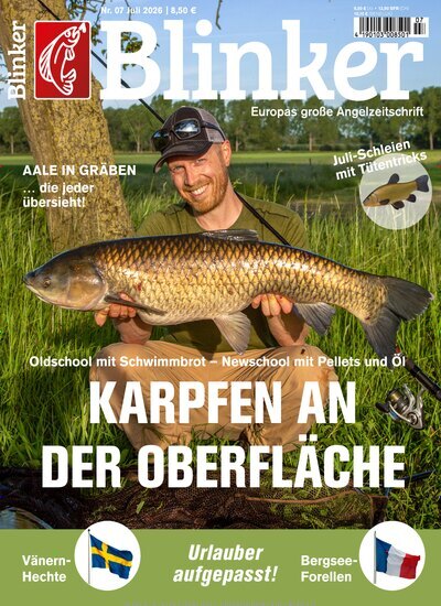 Titelbild der Ausgabe 7/2026 von Blinker. Diese Zeitschrift und viele weitere Sportmagazine als Abo oder epaper bei United Kiosk online kaufen.