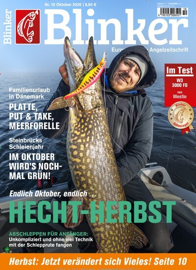 Titelbild der Ausgabe 10/2026 von Blinker. Diese Zeitschrift und viele weitere Sportmagazine als Abo oder epaper bei United Kiosk online kaufen.