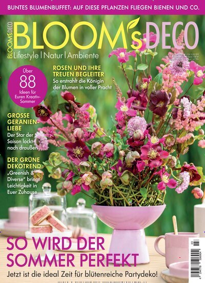 Titelbild der Ausgabe 3/2026 von Blooms Deco. Diese Zeitschrift und viele weitere Gartenzeitschriften und Wohnzeitschriften als Abo oder epaper bei United Kiosk online kaufen.