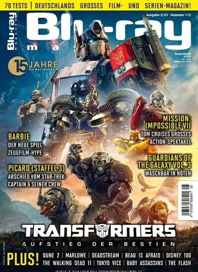 Titelbild der Ausgabe 5/2023 von Blu-ray Magazin. Diese Zeitschrift und viele weitere Audiomagazine, Filmmagazine und Fotozeitschriften als Abo oder epaper bei United Kiosk online kaufen.