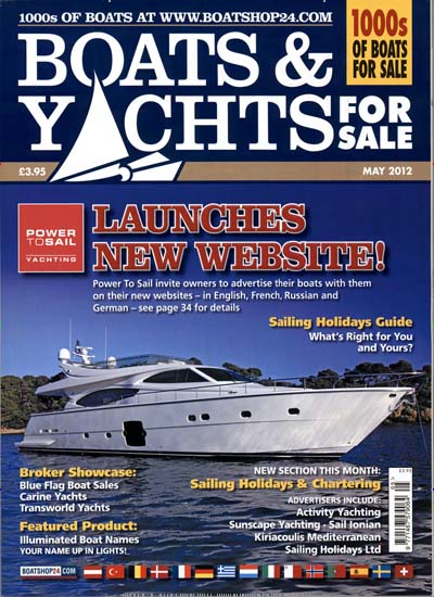 Titelbild der Ausgabe 5/2012 von Boats + Yachts for Sale. Diese Zeitschrift und viele weitere Sportmagazine als Abo oder epaper bei United Kiosk online kaufen.