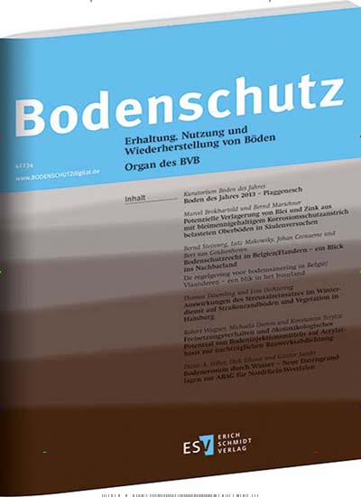 Bodenschutz aktuelles Titelbild Ausgabe 2/2018 Aktuelles Titelbild von Bodenschutz. In der Ausgabe 2/2018 geht es um die Themen: Boden des Jahres 2013. Lesen Sie gerne Naturzeitschriften, Landwirtschaftszeitungen und Umweltmagazine? Dann empfehlen wir Ihnen Bodenschutz als Abo oder Geschenkabo.