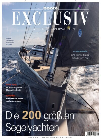 Titelbild der Ausgabe 5/2025 von Boote exclusiv. Diese Zeitschrift und viele weitere Sportmagazine als Abo oder epaper bei United Kiosk online kaufen.