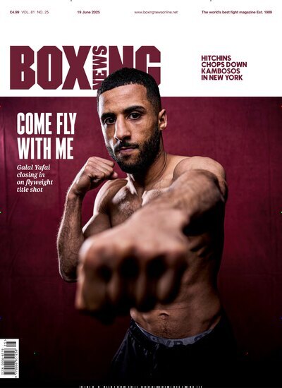 Titelbild der Ausgabe 25/2025 von Boxing News. Diese Zeitschrift und viele weitere Sportmagazine als Abo oder epaper bei United Kiosk online kaufen.