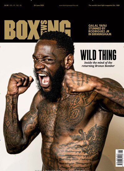 Titelbild der Ausgabe 26/2025 von Boxing News. Diese Zeitschrift und viele weitere Sportmagazine als Abo oder epaper bei United Kiosk online kaufen.