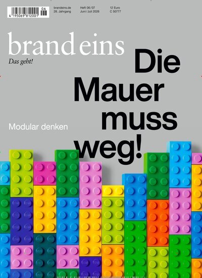 Titelbild der Ausgabe 6/2026 von brand eins. Diese Zeitschrift und viele weitere Wirtschaftsmagazine und Politikmagazine als Abo oder epaper bei United Kiosk online kaufen.