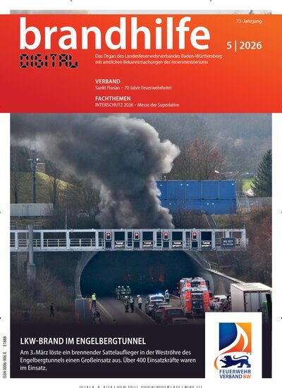 Titelbild der Ausgabe 5/2026 von Brandhilfe Baden-Württemberg. Diese Zeitschrift und viele weitere Jurazeitschriften und Zeitschriften für Verwaltung als Abo oder epaper bei United Kiosk online kaufen.