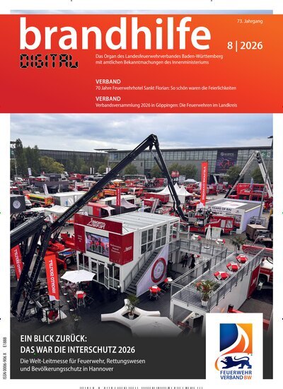 Titelbild der Ausgabe 8/2026 von Brandhilfe Baden-Württemberg. Diese Zeitschrift und viele weitere Jurazeitschriften und Zeitschriften für Verwaltung als Abo oder epaper bei United Kiosk online kaufen.