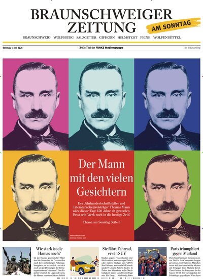 Titelbild der Ausgabe 22/2025 von Braunschweiger Zeitung am Sonntag. Diese Zeitschrift und viele weitere Zeitungsabos als Abo oder epaper bei United Kiosk online kaufen.