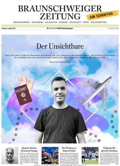 Titelbild der Ausgabe 31/2025 von Braunschweiger Zeitung am Sonntag. Diese Zeitschrift und viele weitere Zeitungsabos als Abo oder epaper bei United Kiosk online kaufen.