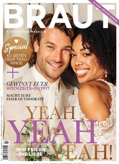 Titelbild der Ausgabe 3/2025 von Braut & Bräutigam Magazin. Diese Zeitschrift und viele weitere Frauenzeitschriften als Abo oder epaper bei United Kiosk online kaufen.