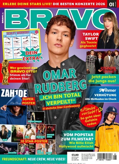 Titelbild der Ausgabe 1/2026 von Bravo. Diese Zeitschrift und viele weitere Jugendzeitschriften und Kinderzeitschriften als Abo oder epaper bei United Kiosk online kaufen.