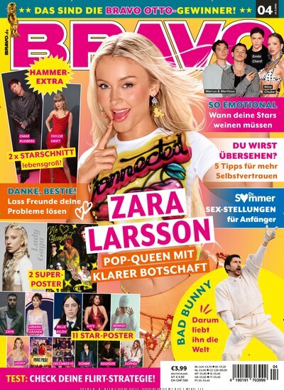 Titelbild der Ausgabe 4/2026 von Bravo. Diese Zeitschrift und viele weitere Jugendzeitschriften und Kinderzeitschriften als Abo oder epaper bei United Kiosk online kaufen.