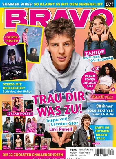 Titelbild der Ausgabe 7/2025 von Bravo. Diese Zeitschrift und viele weitere Jugendzeitschriften und Kinderzeitschriften als Abo oder epaper bei United Kiosk online kaufen.