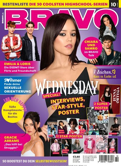 Titelbild der Ausgabe 10/2025 von Bravo. Diese Zeitschrift und viele weitere Jugendzeitschriften und Kinderzeitschriften als Abo oder epaper bei United Kiosk online kaufen.