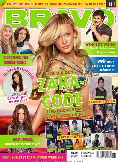 Titelbild der Ausgabe 11/2026 von Bravo. Diese Zeitschrift und viele weitere Jugendzeitschriften und Kinderzeitschriften als Abo oder epaper bei United Kiosk online kaufen.