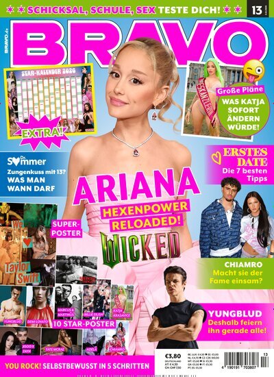 Titelbild der Ausgabe 13/2025 von Bravo. Diese Zeitschrift und viele weitere Jugendzeitschriften und Kinderzeitschriften als Abo oder epaper bei United Kiosk online kaufen.