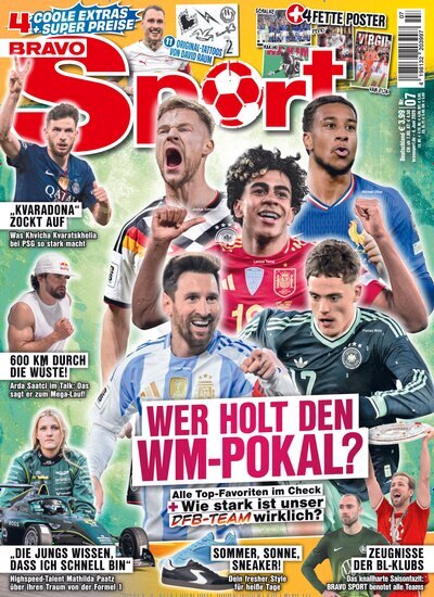 Titelbild der Ausgabe 7/2026 von Bravo Sport. Diese Zeitschrift und viele weitere Sportmagazine als Abo oder epaper bei United Kiosk online kaufen.