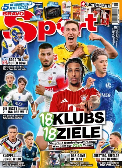Titelbild der Ausgabe 10/2026 von Bravo Sport. Diese Zeitschrift und viele weitere Sportmagazine als Abo oder epaper bei United Kiosk online kaufen.
