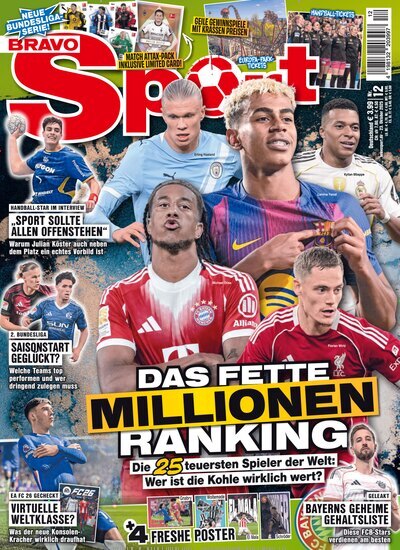 Titelbild der Ausgabe 12/2025 von Bravo Sport. Diese Zeitschrift und viele weitere Sportmagazine als Abo oder epaper bei United Kiosk online kaufen.