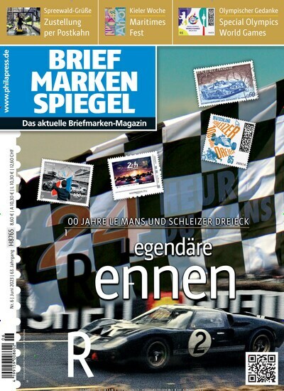 Titelbild der Ausgabe 6/2023 von Briefmarken Spiegel. Diese Zeitschrift und viele weitere Reisemagazine, Freizeitmagazine und Wissensmagazine als Abo oder epaper bei United Kiosk online kaufen.