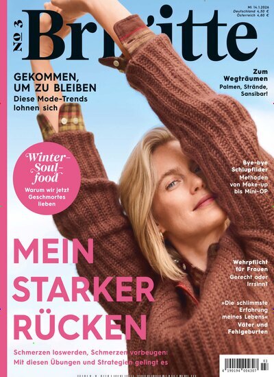 Titelbild der Ausgabe 3/2026 von Brigitte. Diese Zeitschrift und viele weitere Frauenzeitschriften als Abo oder epaper bei United Kiosk online kaufen.