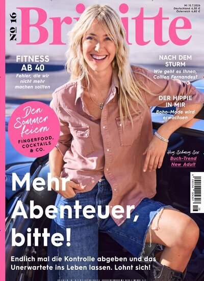 Titelbild der Ausgabe 16/2026 von Brigitte. Diese Zeitschrift und viele weitere Frauenzeitschriften als Abo oder epaper bei United Kiosk online kaufen.