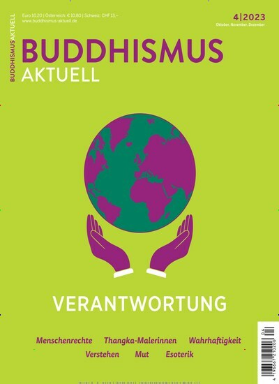 Titelbild der Ausgabe 4/2023 von Buddhismus aktuell. Diese Zeitschrift und viele weitere Reisemagazine, Freizeitmagazine und Wissensmagazine als Abo oder epaper bei United Kiosk online kaufen.