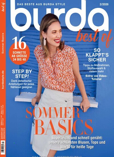 Titelbild der Ausgabe 2/2026 von burda best of. Diese Zeitschrift und viele weitere Modemagazine und DIY-Magazine als Abo oder epaper bei United Kiosk online kaufen.