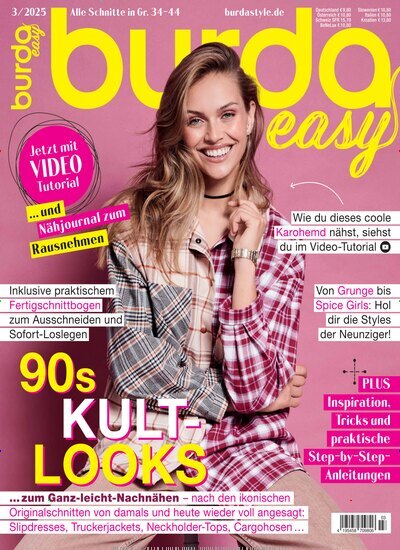 Titelbild der Ausgabe 3/2025 von burda easy. Diese Zeitschrift und viele weitere Modemagazine und DIY-Magazine als Abo oder epaper bei United Kiosk online kaufen.