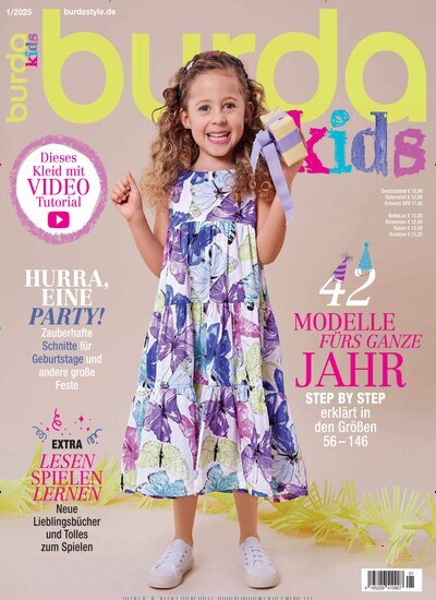 Titelbild der Ausgabe 1/2025 von burda kids. Diese Zeitschrift und viele weitere Modemagazine und DIY-Magazine als Abo oder epaper bei United Kiosk online kaufen.
