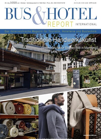 Titelbild der Ausgabe 3/2025 von Bus & Hotel Report International. Diese Zeitschrift und viele weitere Gastronomiezeitschriften, Fashionmagazine, Beautymagazine als Abo oder epaper bei United Kiosk online kaufen.